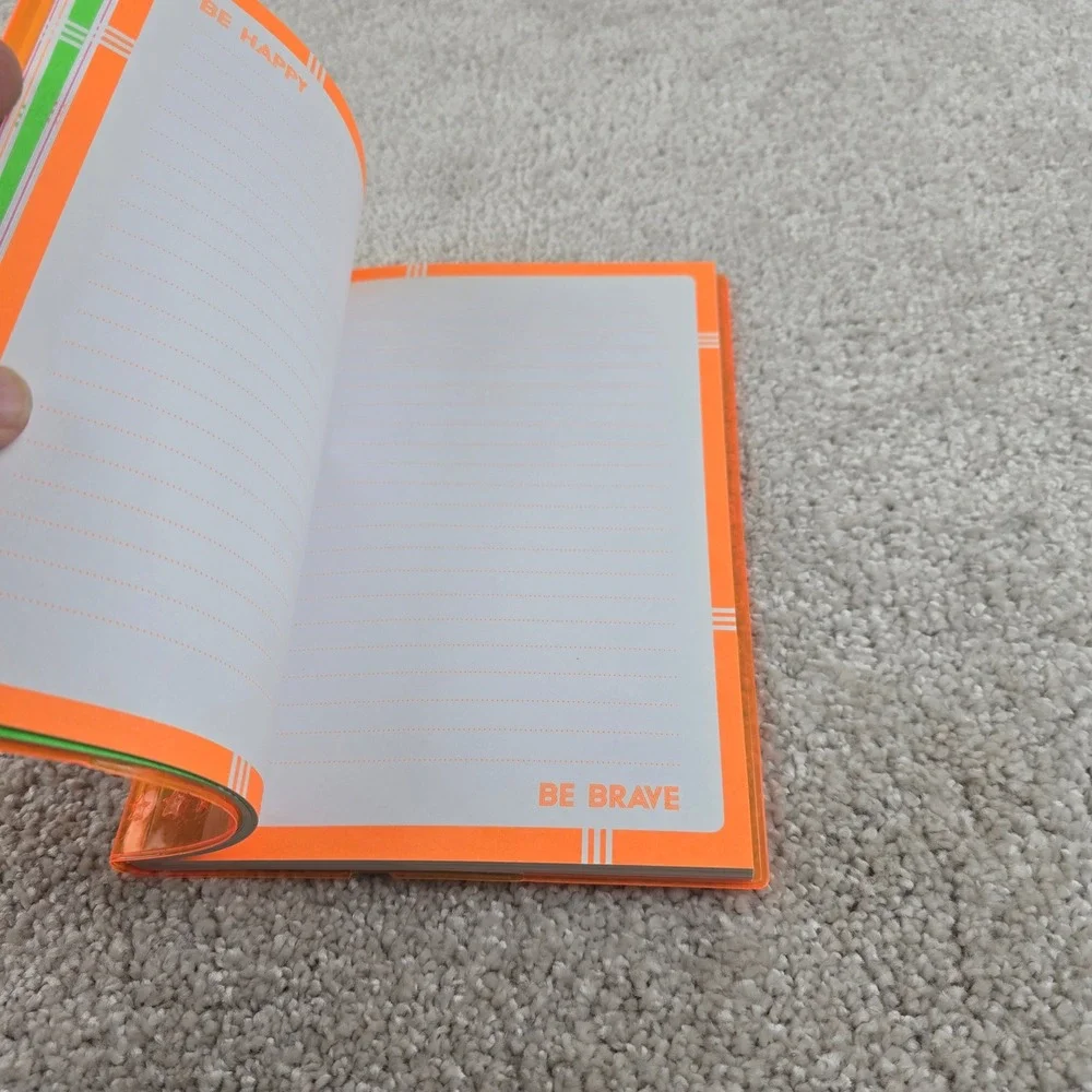 Make Believe Ideas Journal Neon Orange Glow For It Lined Notebook Kids Diary
